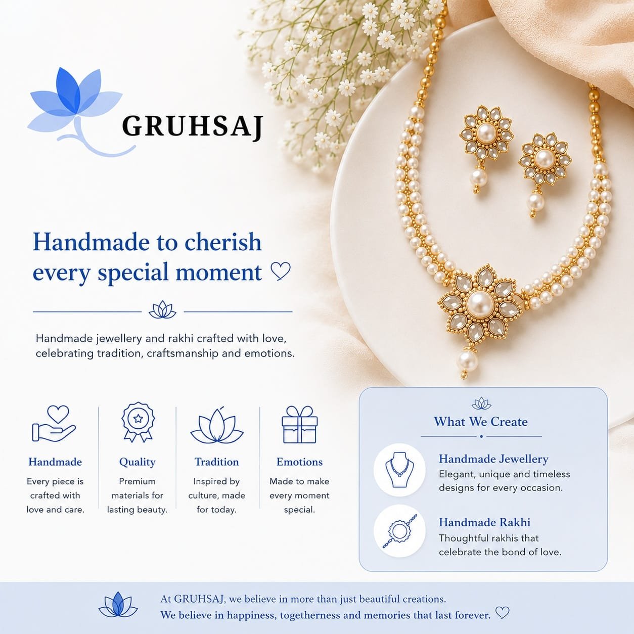 Handmade GRUHSAJ rakhi