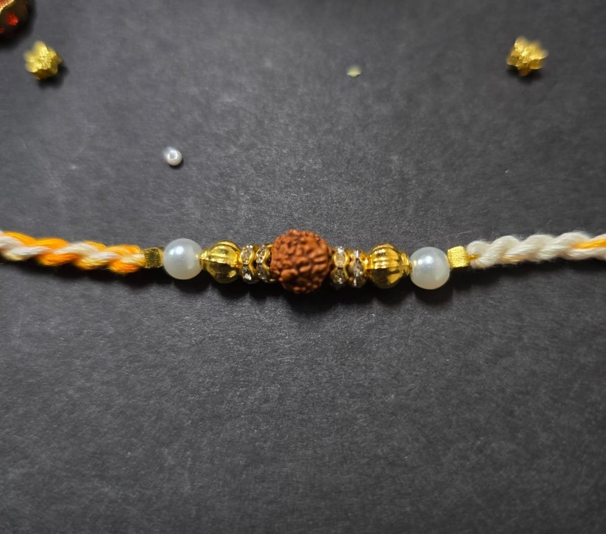 Divine Rudraksha Pearl Rakhi