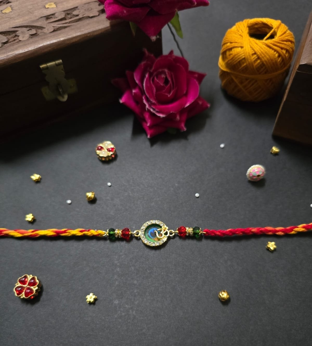 Om Peacock AD Rakhi